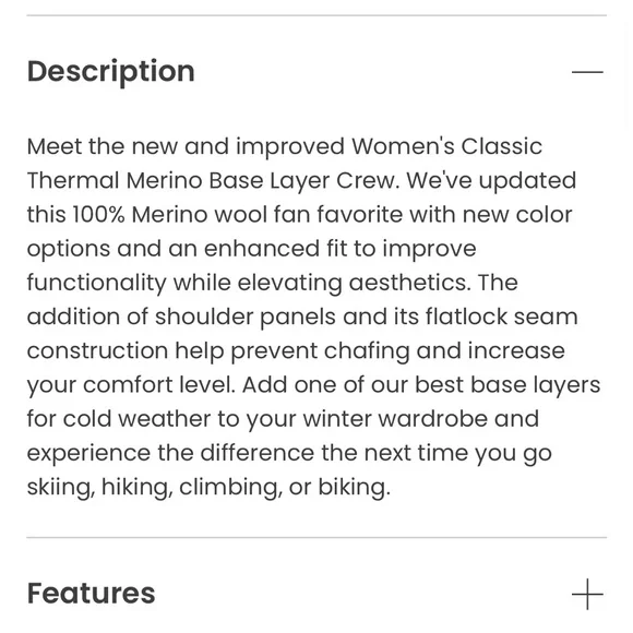 Smartwool Women's Classic Thermal Merino Base Layer Crew Winter Sky Heather - Picture 11 of 13